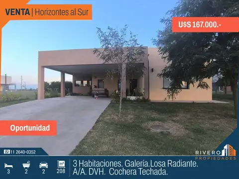 Venta Casa - 3 Habitaciones  Oportunidad - Horizontes al Sur