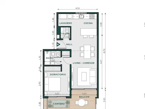 Departamento en Venta en Belgrano, USD 185.466
