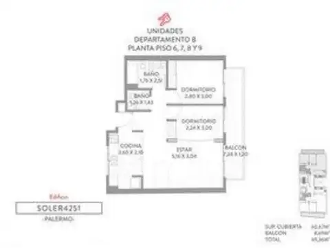 Departamento en Venta en Palermo Soho, USD 248.999