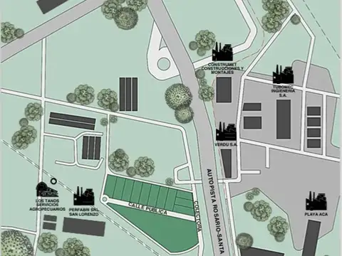 TERRENO IND. 2745 M2 AUT ROS. STA FE- SAN LORENZO