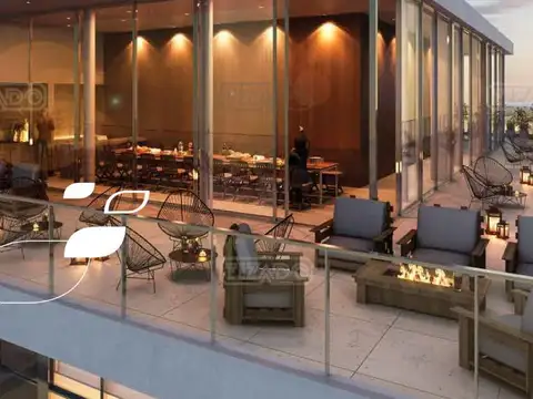 Departamento 2 ambientes con 2 baños