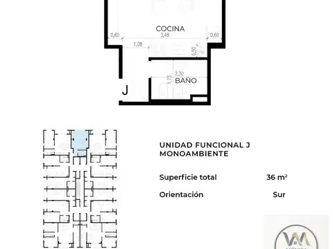 Departamento en Venta de Monoambiente