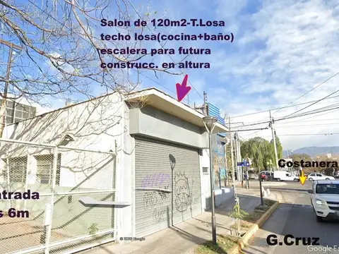 Bien Ubicado TERRENO.2478m2 (Salón 120m2+Galpon 405m2)..