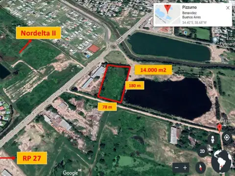 Venta Terreno Benavidez Ruta 27