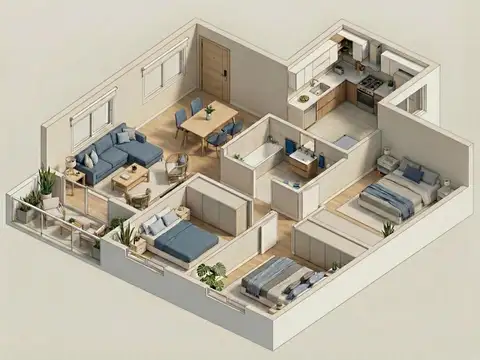Departamento en Venta de 3 dormitorios