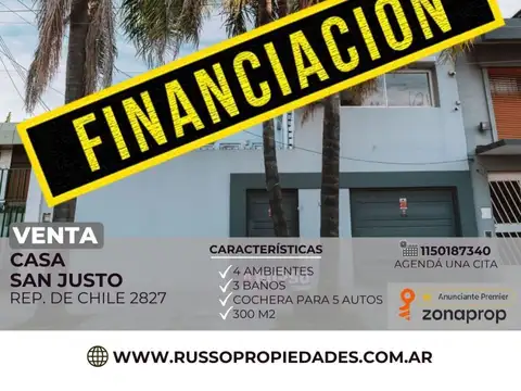 Venta Casa 4 Ambientes San Justo