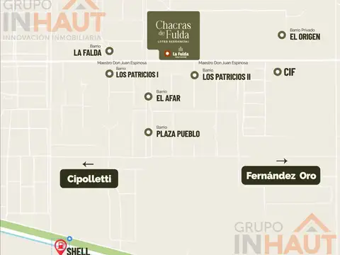 Terreno en Venta 15  mts Frente