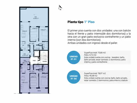 Departamento en Venta de 2 dormitorios