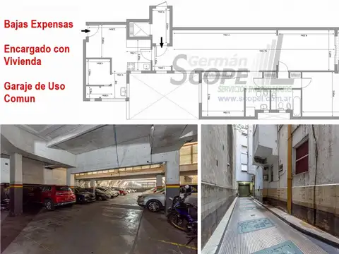 Departamento en Venta en Balvanera, USD 119.000