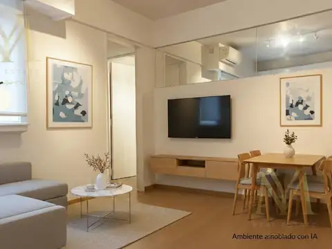 Departamento 2 ambientes con 1 baño