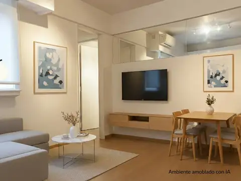 Departamento 2 ambientes con 1 baño