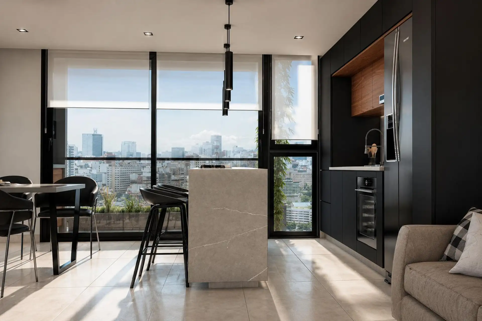 Depto 3 amb, 70m² con cochera opcional — Zona Guemes