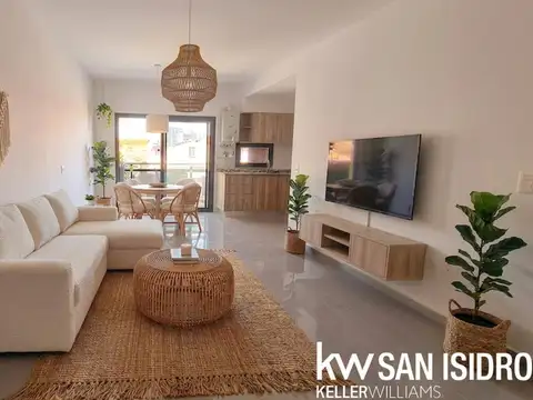Departamento de 2 ambientes a Estrenar!, Con Parrilla y Balcon al frente 