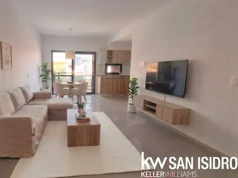 Departamento de 2 ambientes a Estrenar!, Con Parrilla y Balcon al frente 