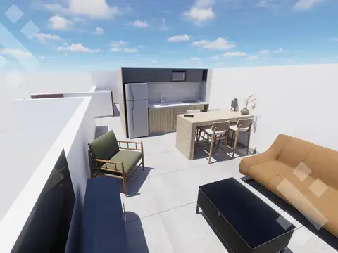 Departamento 2 ambientes con 1 baño
