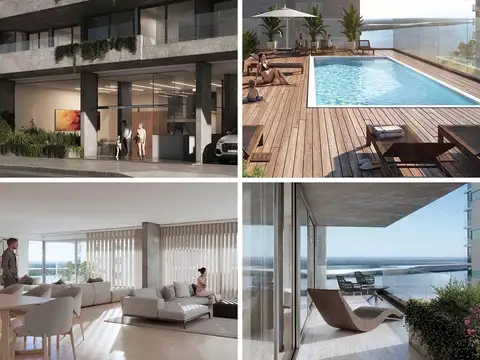 Departamentos de 2, 3 y 4 dormitorios con vista al río y amenities