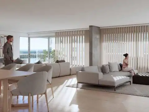 Departamentos de 2, 3 y 4 dormitorios con vista al río y amenities