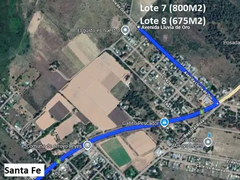 Terreno en Venta en Arroyo Leyes, USD 16.500