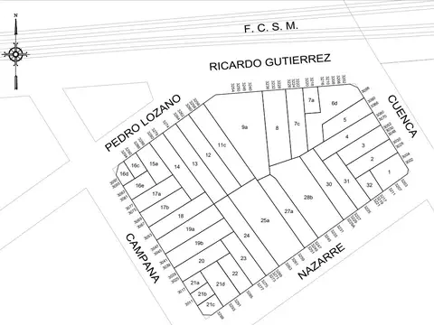 Excelente LOTE DE 13,00 X 41,00 MTS.