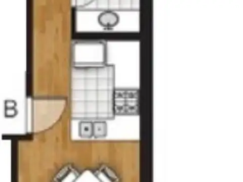 Departamento en Venta de 1 dormitorio