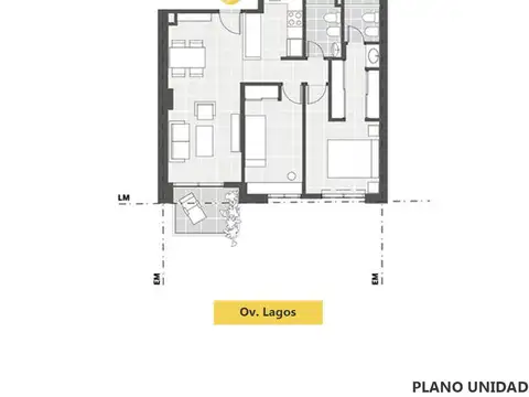 Departamento 2 dormitorios en venta, Patio exclusivo  - Rosario