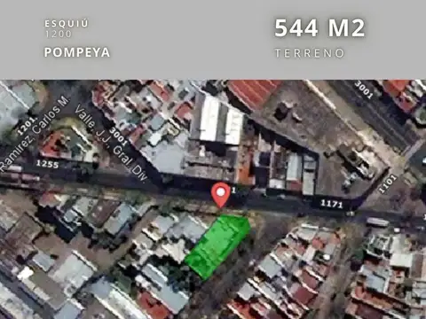 Terreno en Venta 14  mts Fondo