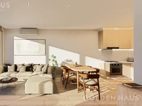 Departamento dos ambientes en venta en Coghlan con baño y toilette full amenities