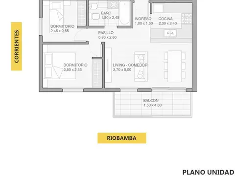 Venta departamento 2 dormitorios Abasto Rosario