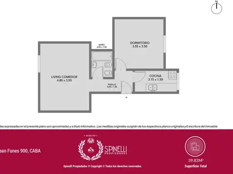 Departamento en Venta de 2 ambientes