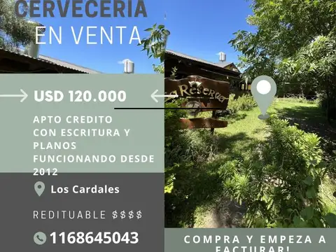 CERVECERIA Y RESTAURANTE en venta en Los Cardales