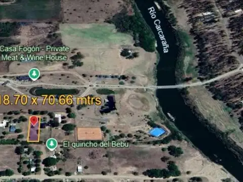 Terreno en Venta 70,66  mts Fondo