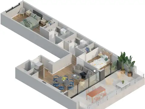 Departamento en Venta de 3 ambientes