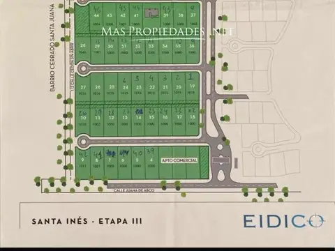 Venta Lote interno en Santa Ines Canning