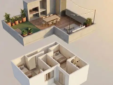 Depto Tipo Casa en Venta de 2 dormitorios