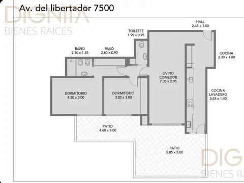 Departamento en Venta de 3 ambientes
