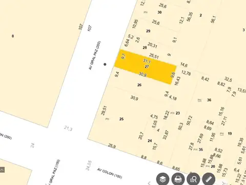 Terreno en Venta 10  mts Frente