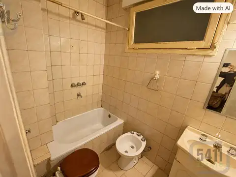 Departamento 2 ambientes con 1 baño