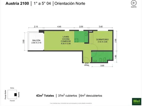 Austria 2100, Piso 1 a 7