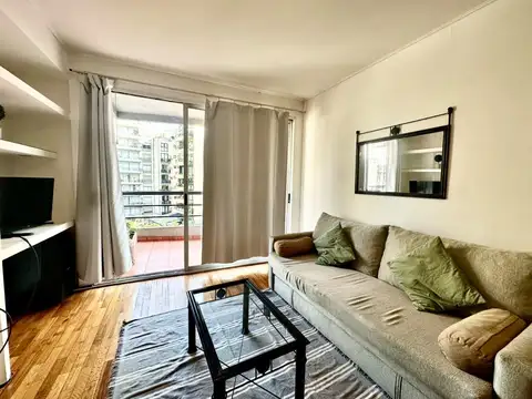 Departamento 2 ambientes amoblado y equipado en alquiler, con balcón de 7 m².