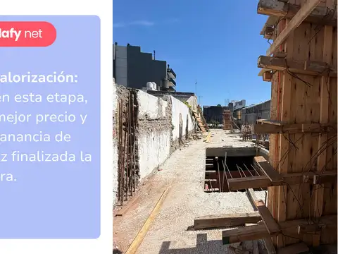 Departamento 2 ambientes con 1 baño