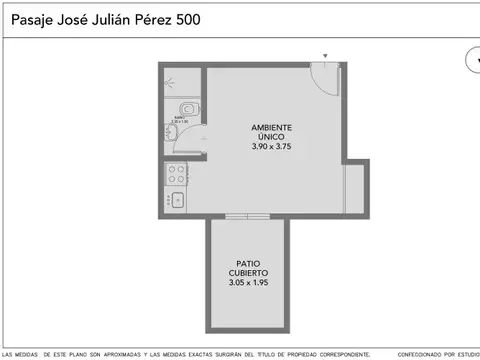 VENTA - MONOAMBIENTE - PATIO - APTO PROFESIONAL - APTO CRÉDITO - ALMAGRO