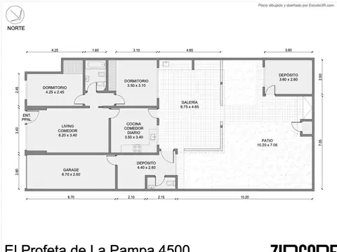 Depto Tipo Casa en Venta de 3 ambientes