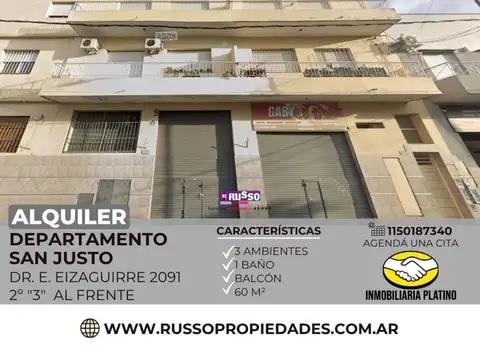 Departamento en Alquiler en San Justo, Partido de La Matanza