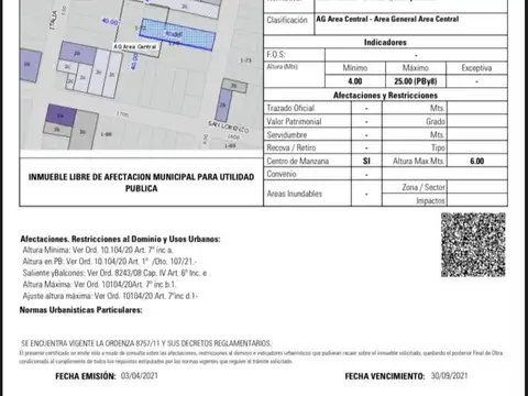 Excepcional terreno en pleno centro. IDEAL CONSTRUCTORAS