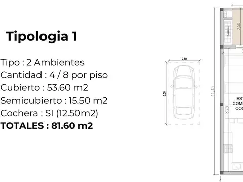 Departamento en Venta de 1 dormitorio