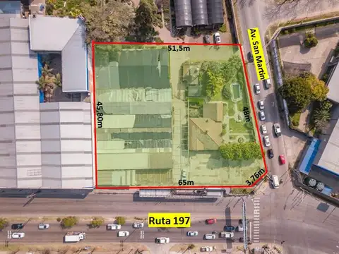 Ruta 197 y Avda San Martin