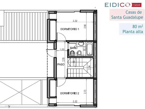 Casa 3 ambientes con 1 baño