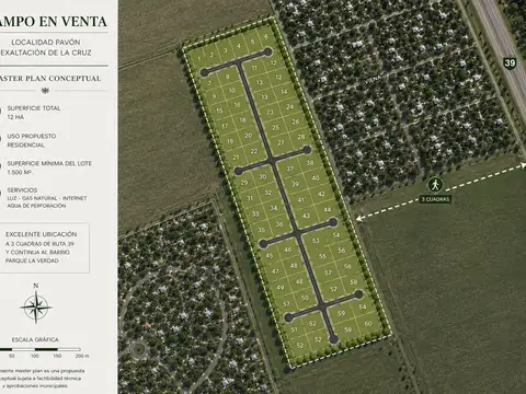 Campo en Venta de 12  ha