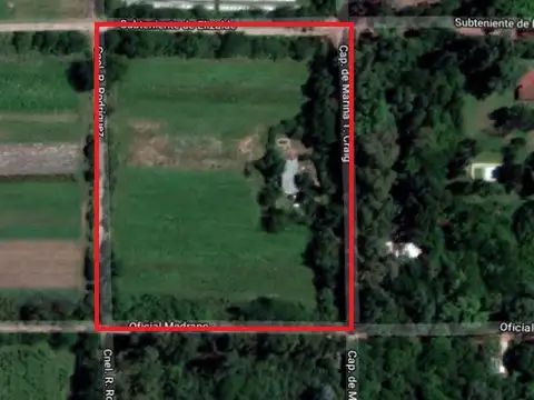 MANZANA COMPLETA Cap. de Marina  T. Craig entre Medrano y Subt. Elizalde GENERAL RODRIGUEZ