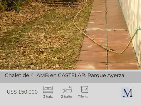 Hermoso chalet para modernizar 4 ambientes muy luminoso